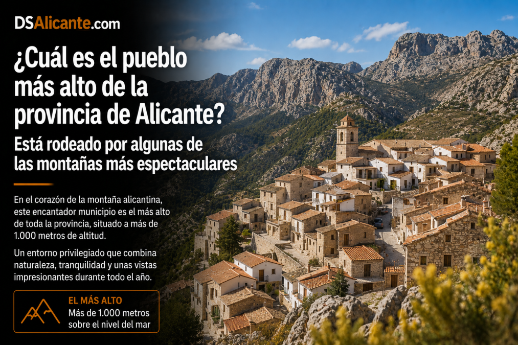 Este es el pueblo más alto de Alicante y está rodeado por las montañas más impresionantes de la provincia
