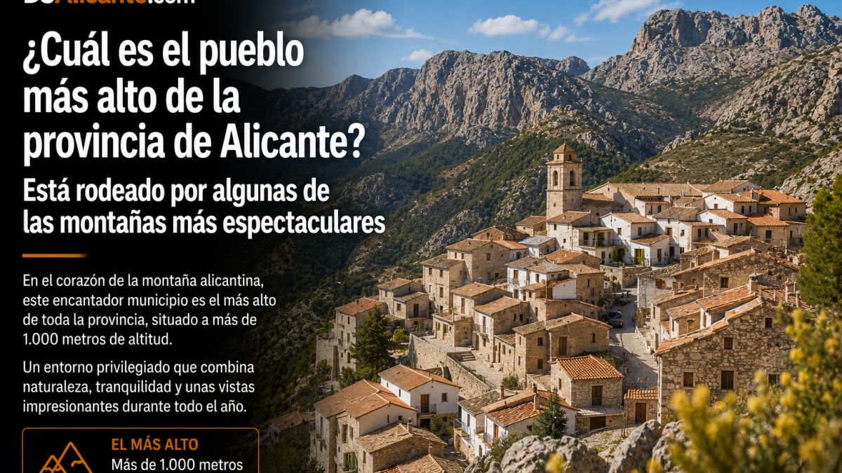 Este es el pueblo más alto de Alicante y está rodeado por las montañas más impresionantes de la provincia