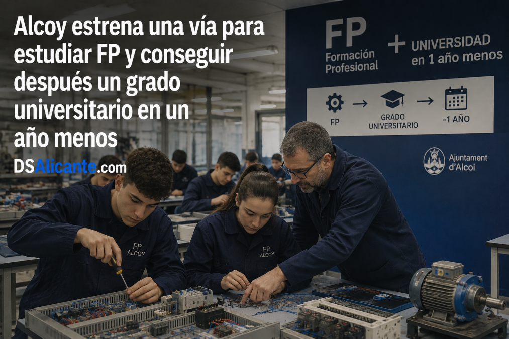 Estudiar una FP y conseguir después ADE en menos tiempo: el nuevo itinerario que estrena Alcoy