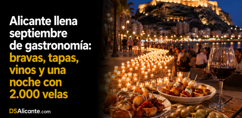 Eventos en Alicante en septiembre: tapas, vinos y bravas