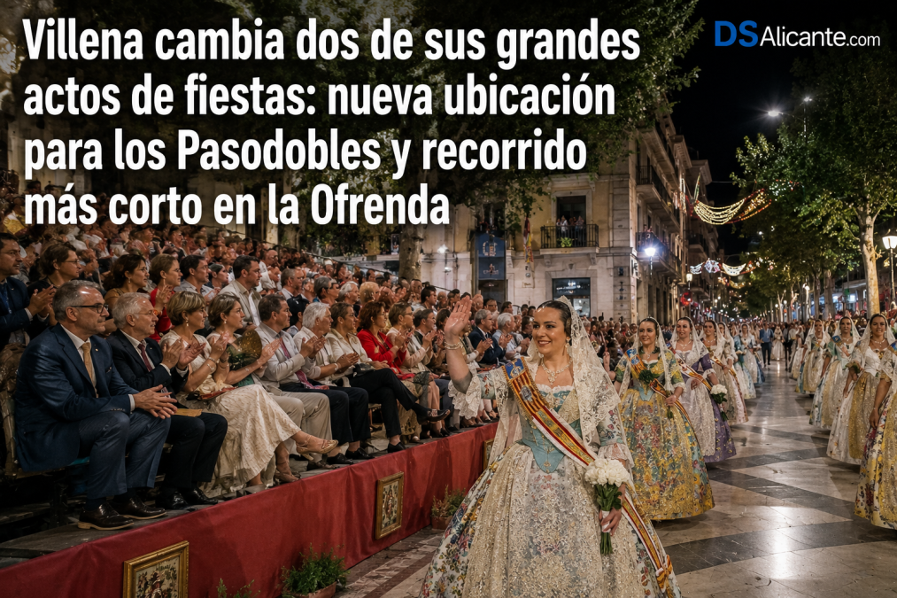 Fiestas Villena 2026: cambian los Pasodobles y la Ofrenda