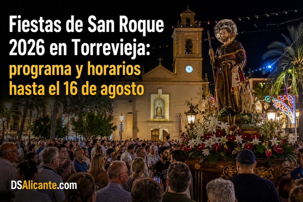 Fiestas de San Roque 2026 en Torrevieja: programa y horarios hasta el 16 de agosto