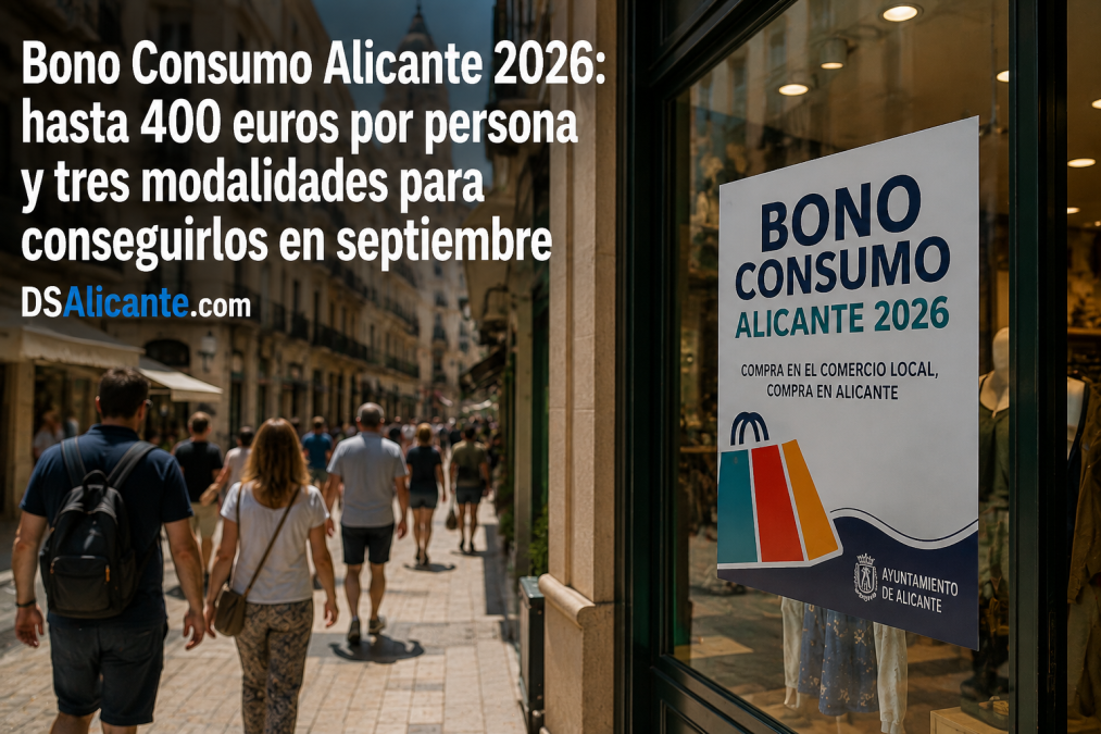 Hasta 400 euros en bonos para comprar en Alicante: quién puede pedirlos y cuándo salen