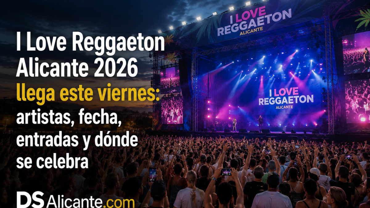 I Love Reggaeton Alicante 2026 llega a Área 12 el 21 de agosto. Consulta artistas, ubicación, acceso, dos escenarios y datos del festival.
