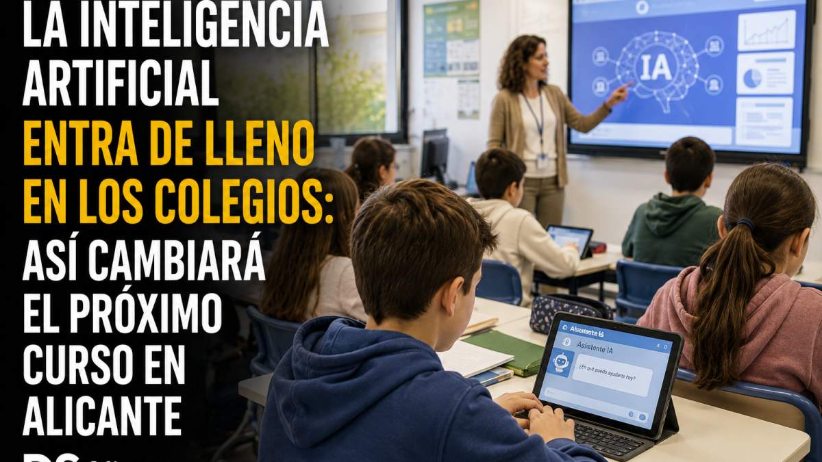 IA en los colegios de Alicante: qué cambia este curso