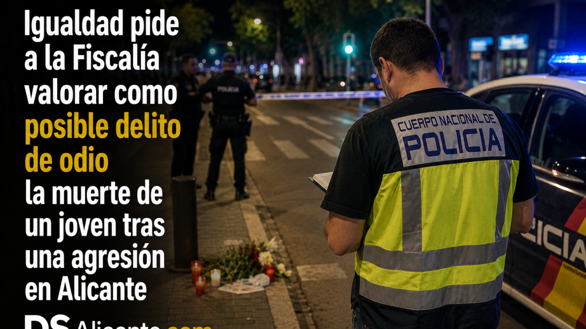 Joven muerto en Alicante: Igualdad pide valorar delito de odio