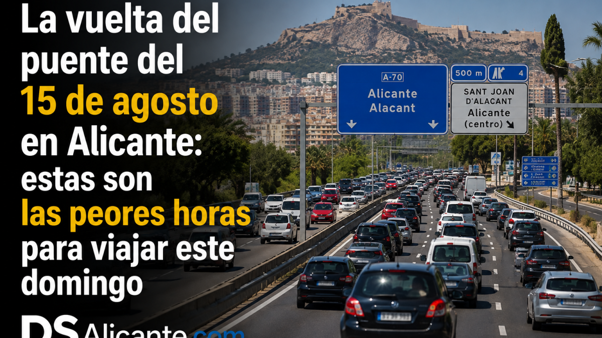 La DGT mantiene el dispositivo hasta medianoche: regreso del puente en Alicante