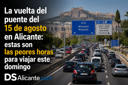 La DGT mantiene el dispositivo hasta medianoche: regreso del puente en Alicante