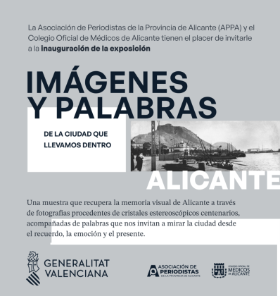 La exposición «Imágenes y palabras de la ciudad que llevamos dentro» vuelve al Colegio de Médicos de Alicante