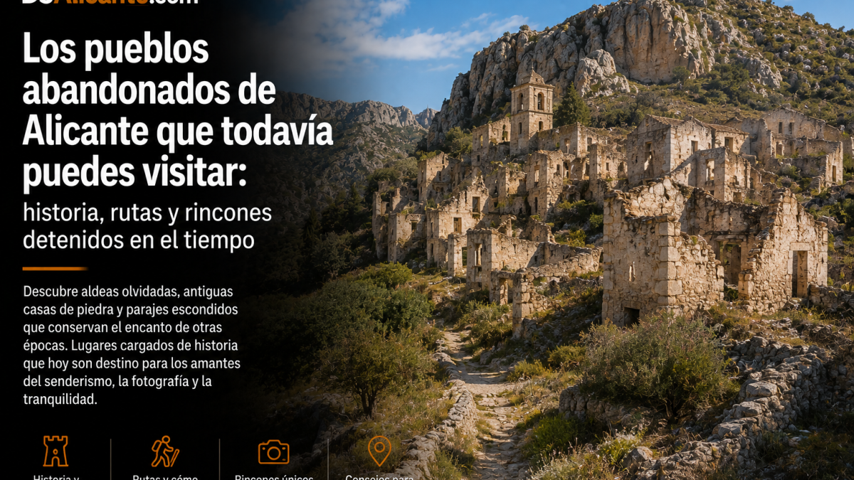 Los rincones abandonados de Alicante que todavía puedes recorrer y que esconden siglos de historia