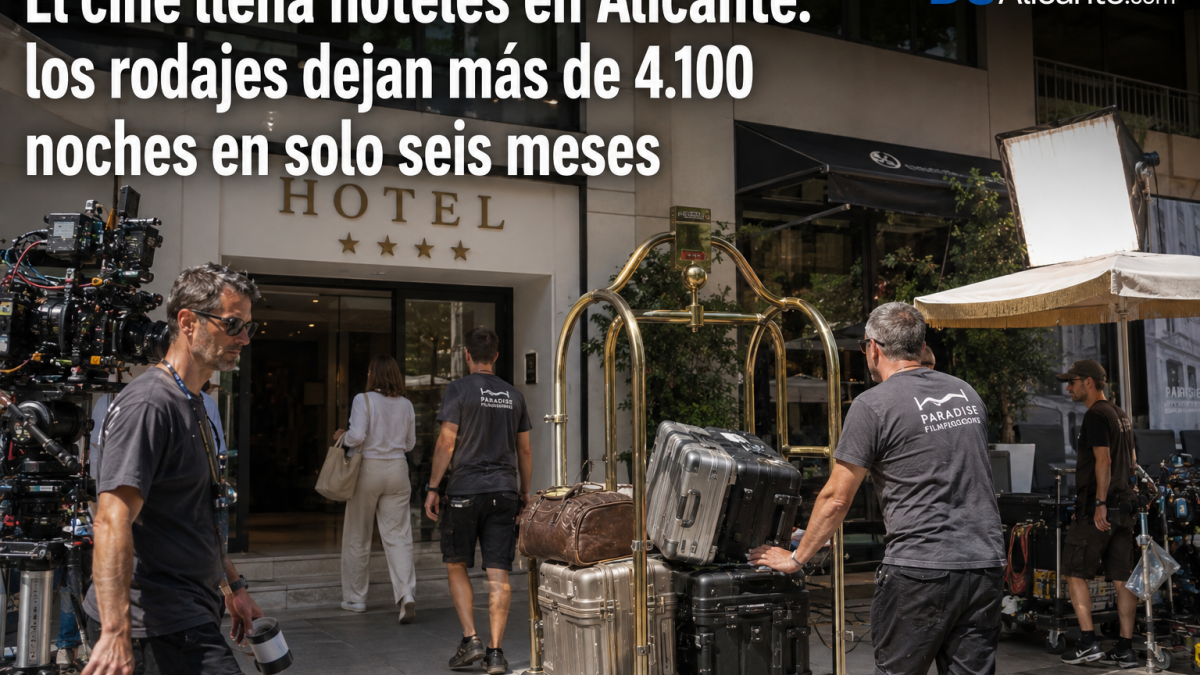 Los rodajes dejan más de 4.100 noches de hotel en Alicante