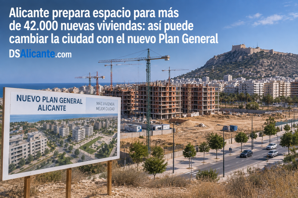 Más de 42.000 viviendas, seis grandes parques y un tercer hospital: el plan que puede transformar Alicante