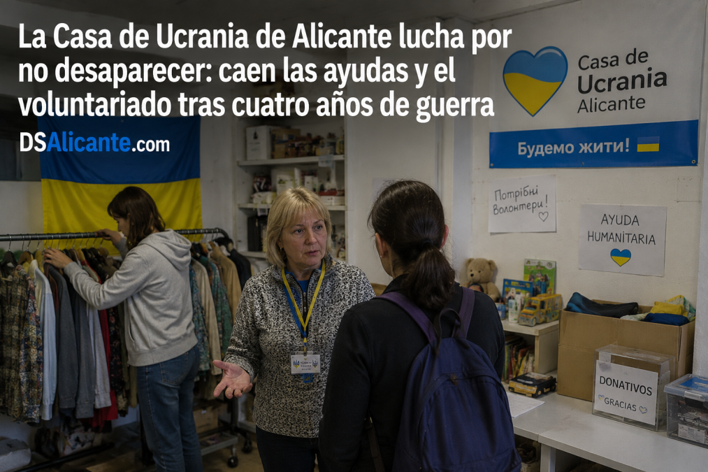 Más de 62.000 ucranianos viven en Alicante y uno de sus principales puntos de apoyo está en riesgo