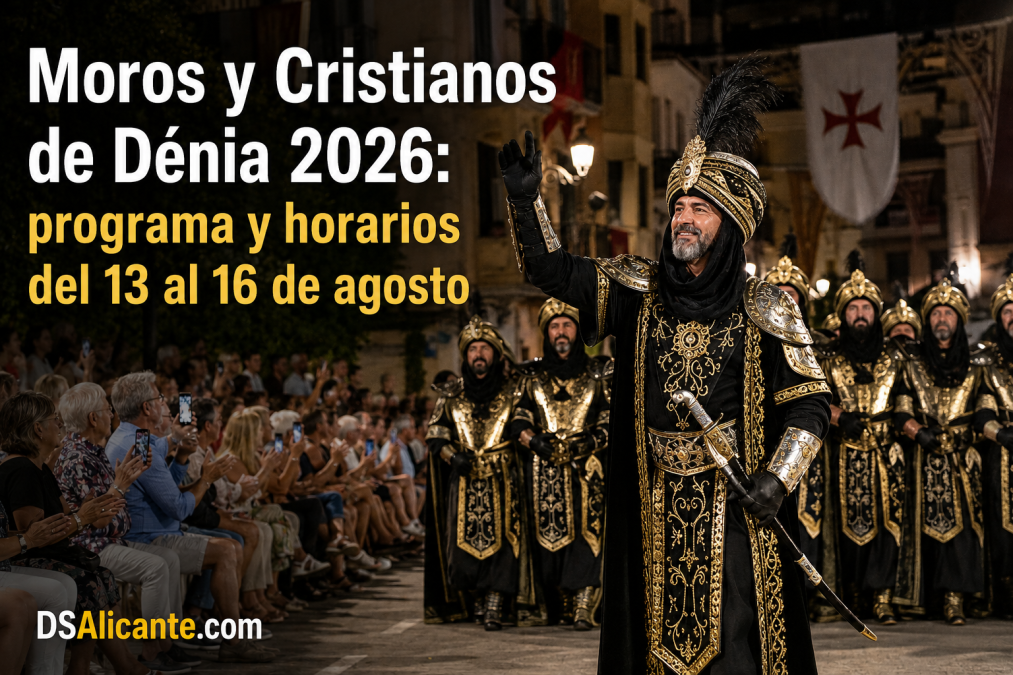 Moros y Cristianos de Dénia 2026: programa y horarios del 13 al 16 de agosto