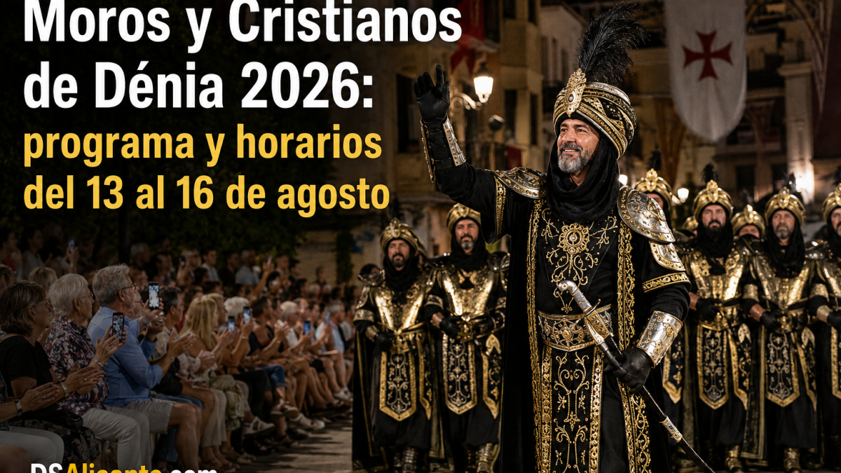 Moros y Cristianos de Dénia 2026: programa y horarios del 13 al 16 de agosto