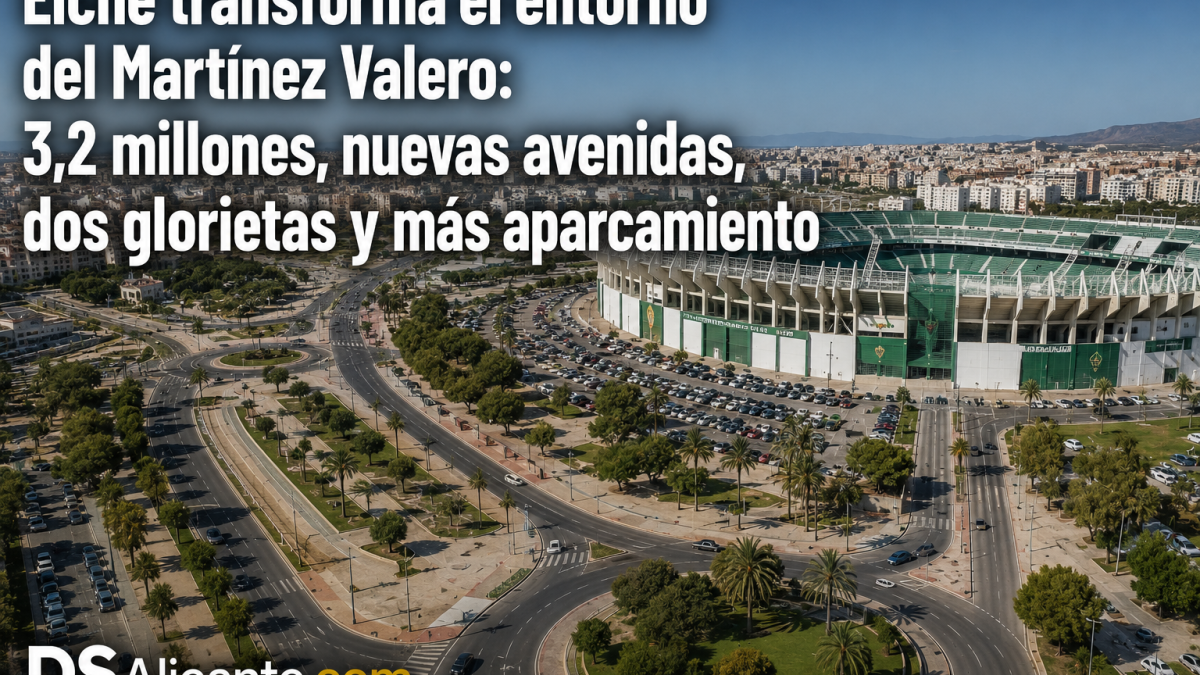 Obras del Martínez Valero: así cambiarán los accesos al estadio