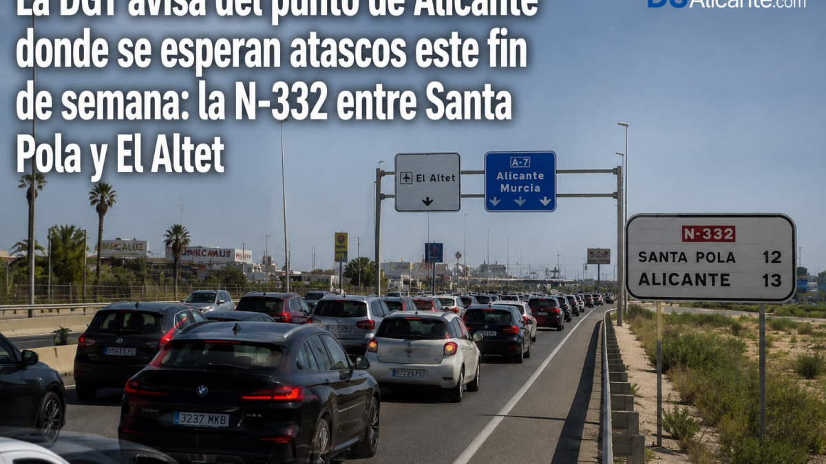 Operación Retorno Alicante: la DGT avisa de la N-332 en Santa Pola