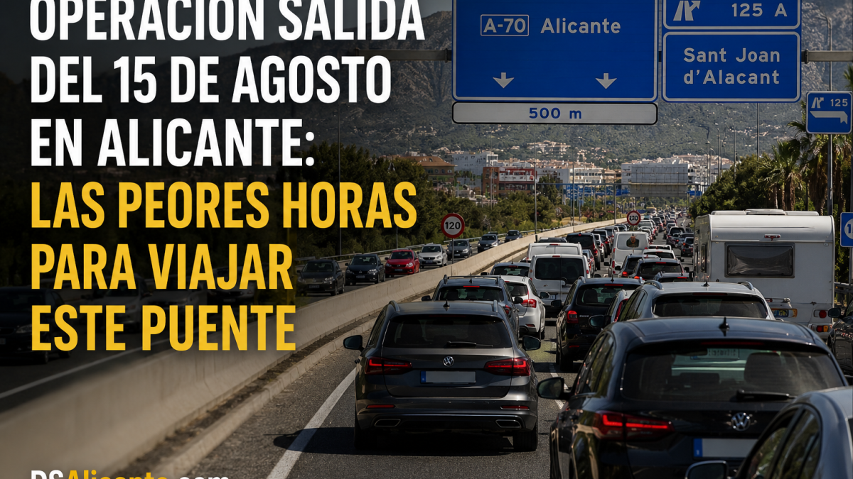 Operación salida Alicante: tráfico del puente de agosto