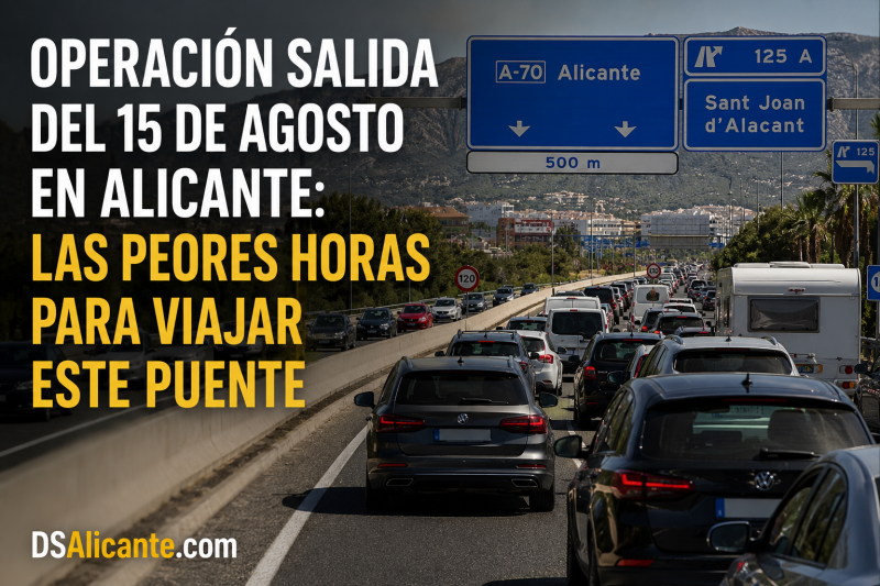 Operación salida Alicante: tráfico del puente de agosto