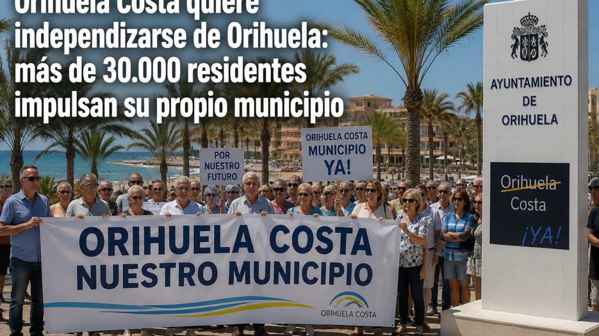 Orihuela Costa quiere independizarse: más de 30.000 residentes