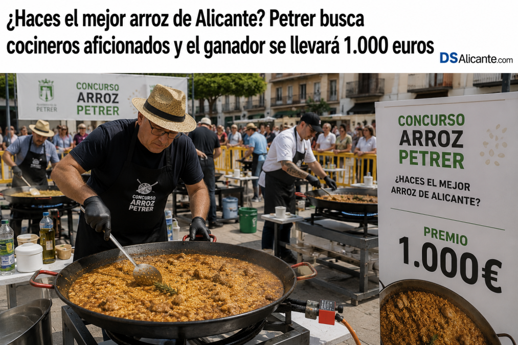 Petrer busca el mejor arroz de Alicante: premio de 1.000 euros