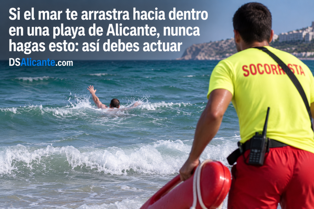 Si el mar empieza a arrastrarte hacia dentro, no intentes volver así a la orilla: el consejo de los socorristas