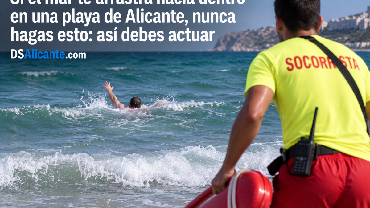 Si el mar empieza a arrastrarte hacia dentro, no intentes volver así a la orilla: el consejo de los socorristas