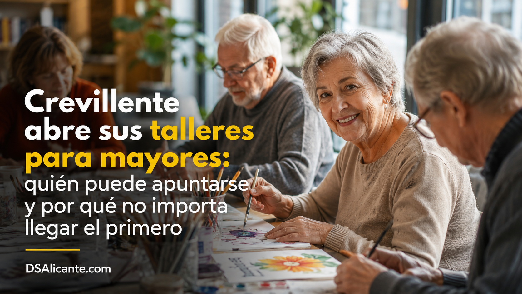 Talleres para mayores en Crevillent 2026: requisitos y matrícula
