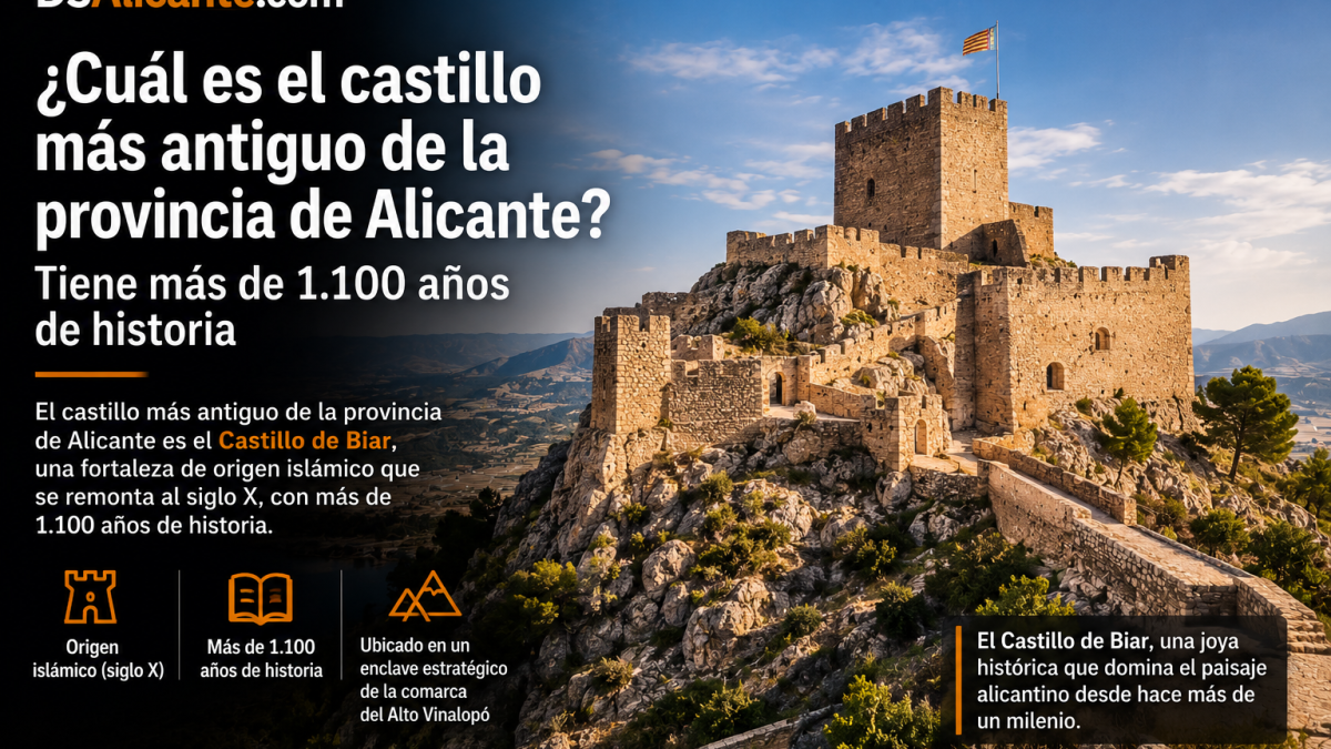 Tiene más de 1.100 años y muchos no saben que es el castillo más antiguo de Alicante