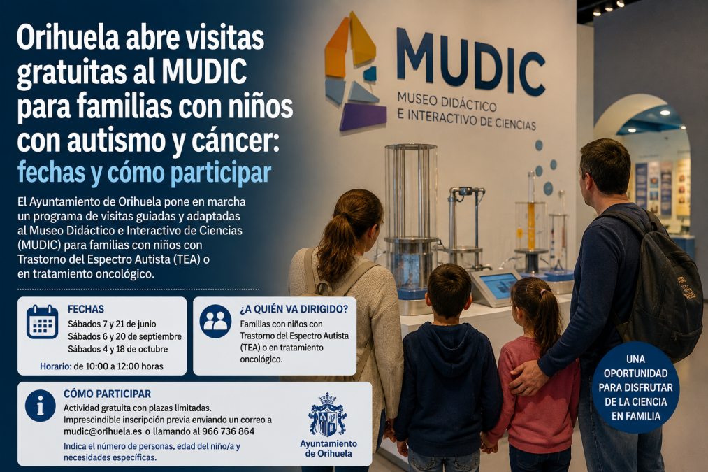Un museo de Alicante abre dos jornadas gratuitas para familias con niños con autismo y cáncer