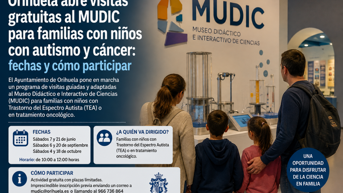 Un museo de Alicante abre dos jornadas gratuitas para familias con niños con autismo y cáncer