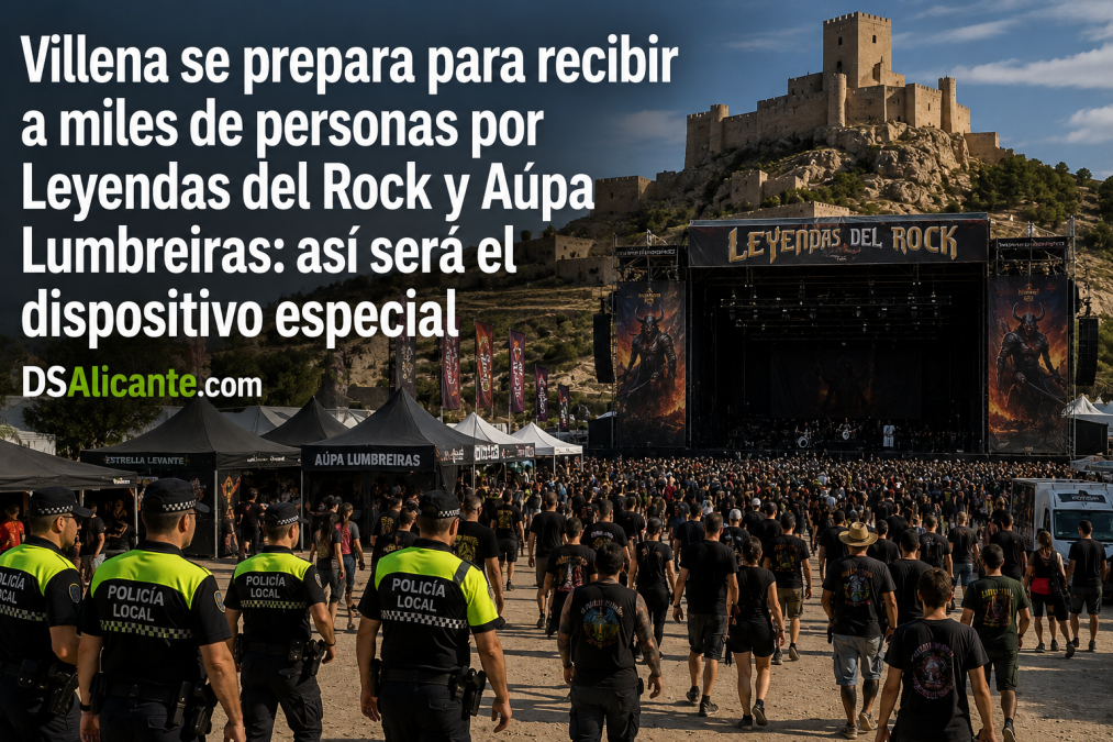Villena se prepara para la llegada de miles de personas: dos grandes festivales concentrarán la atención en agosto