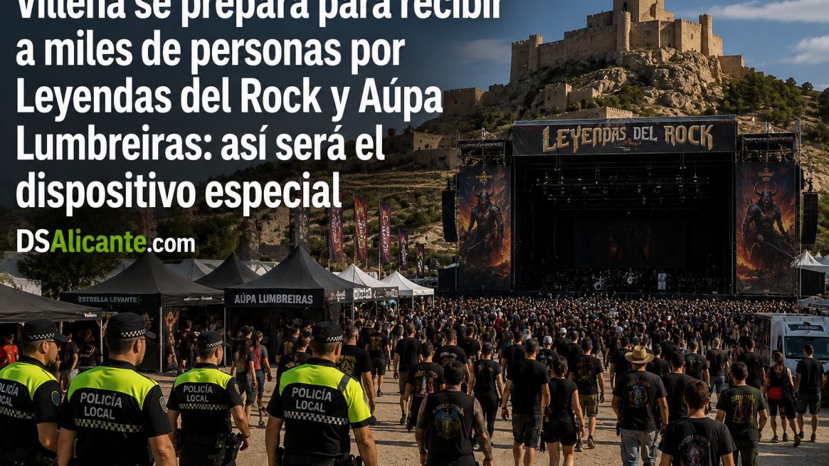 Villena se prepara para la llegada de miles de personas: dos grandes festivales concentrarán la atención en agosto