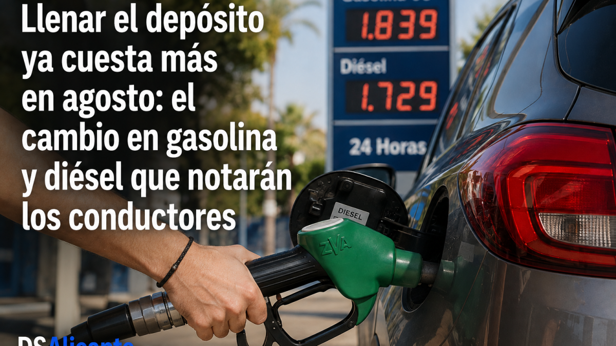 Golpe al bolsillo en plena operación de agosto: esto cuesta ahora llenar el depósito de gasolina o diésel