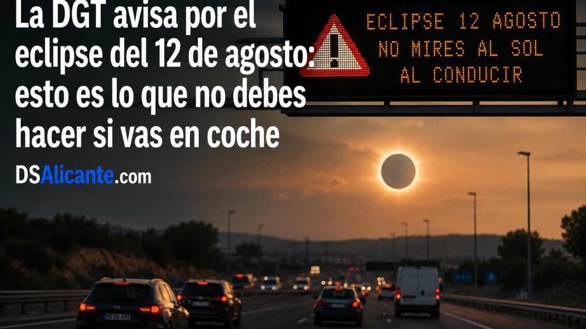 ¿Vas a ver el eclipse en coche La DGT avisa de una práctica prohibida que muchos conductores podrían intentar