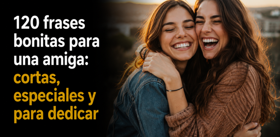120 frases bonitas para una amiga: cortas y especiales