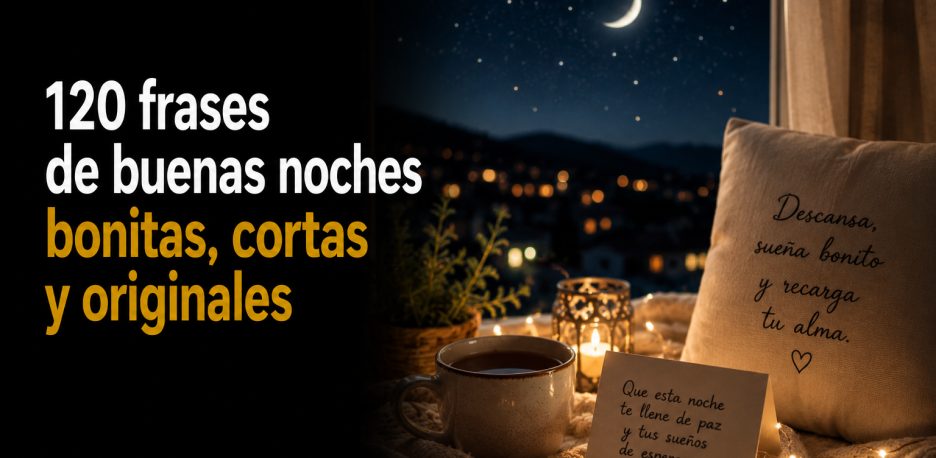 120 frases de buenas noches bonitas y originales