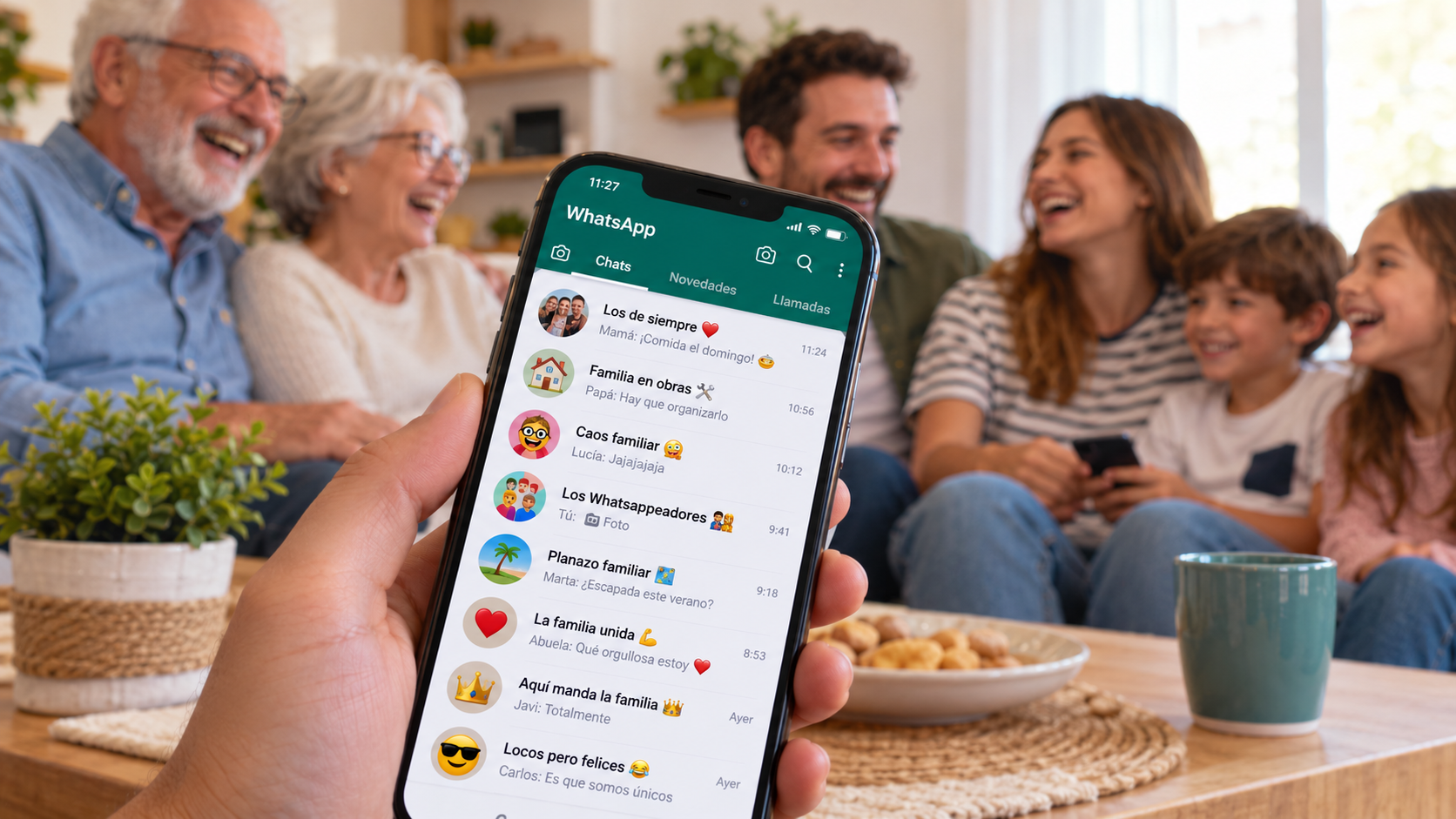 250 nombres para grupos de familia en WhatsApp graciosos y originales