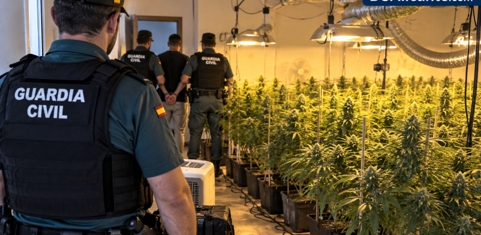 262 plantas de marihuana y tres detenidos en San Miguel de Salinas
