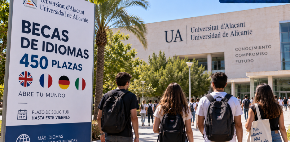 450 becas de idiomas de la UA: plazo y requisitos