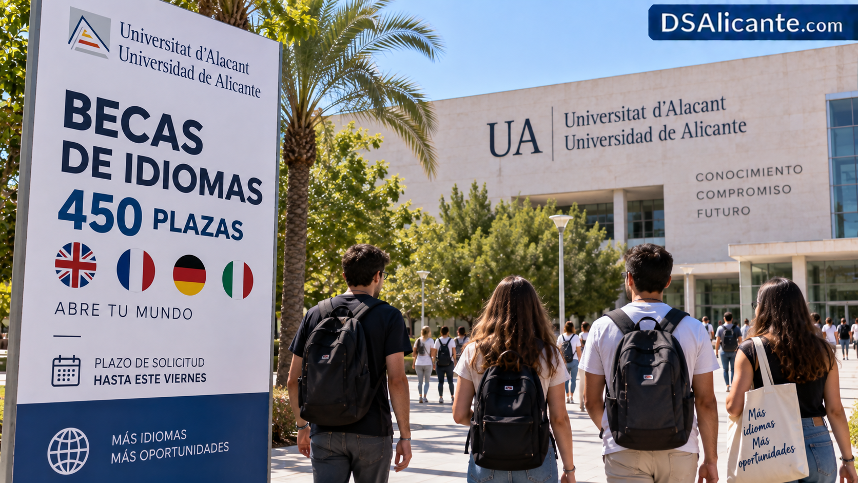 450 becas de idiomas de la UA: plazo y requisitos