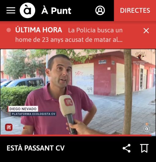 À PUNT difunde el incumplimiento de Bielsa sobre la plantación de 8.000 árboles en Mislata