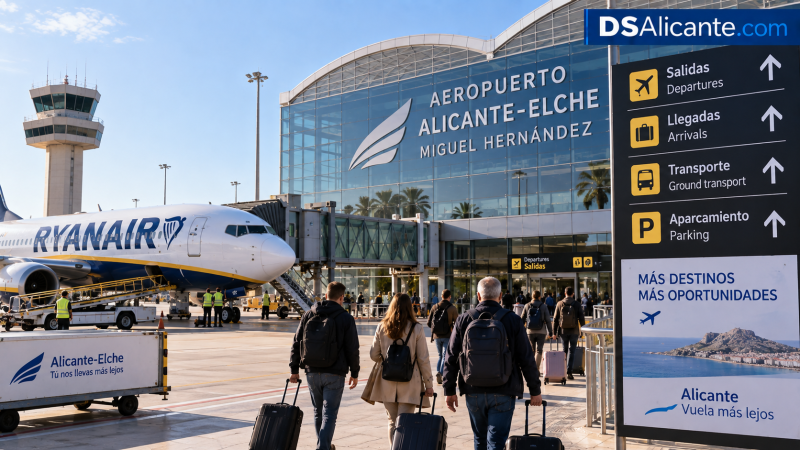 Aeropuerto de Alicante: 4,2 millones de asientos y nuevas rutas este invierno