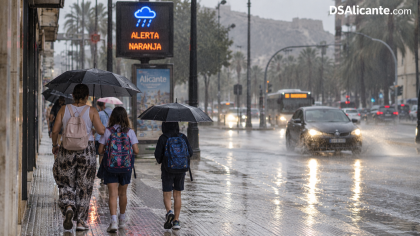 Alerta naranja en Alicante: lluvias, tormentas y granizo el miércoles