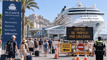 Alicante espera 20.000 cruceristas y cortes de tráfico