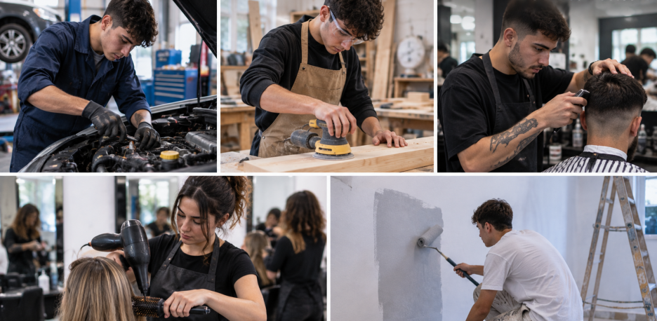 Alicante prepara cursos de mecánica, barbería, carpintería y pintura