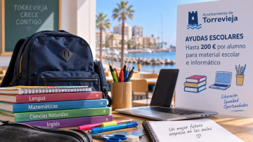 Ayudas escolares Torrevieja 2026: hasta 200 euros por alumno