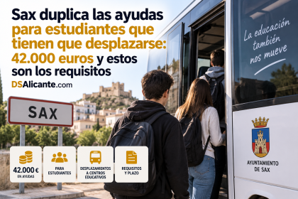 Ayudas estudiantes Sax 2026: requisitos y 42.000 € para transporte