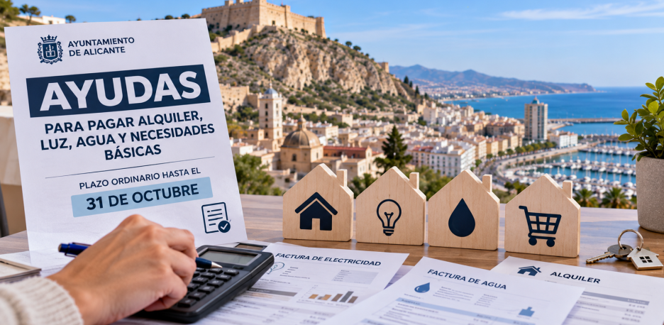 Ayudas para alquiler, luz y agua en Alicante: plazo hasta el 31 de octubre