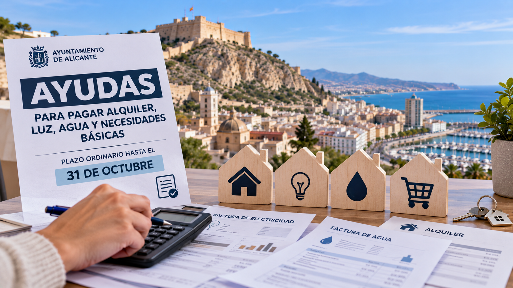 Ayudas para alquiler, luz y agua en Alicante: plazo hasta el 31 de octubre